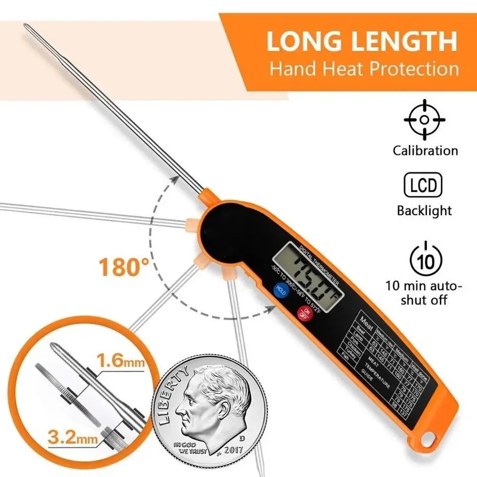 Thermometer Digital - 1 termómetro digital para alimentos, herramienta