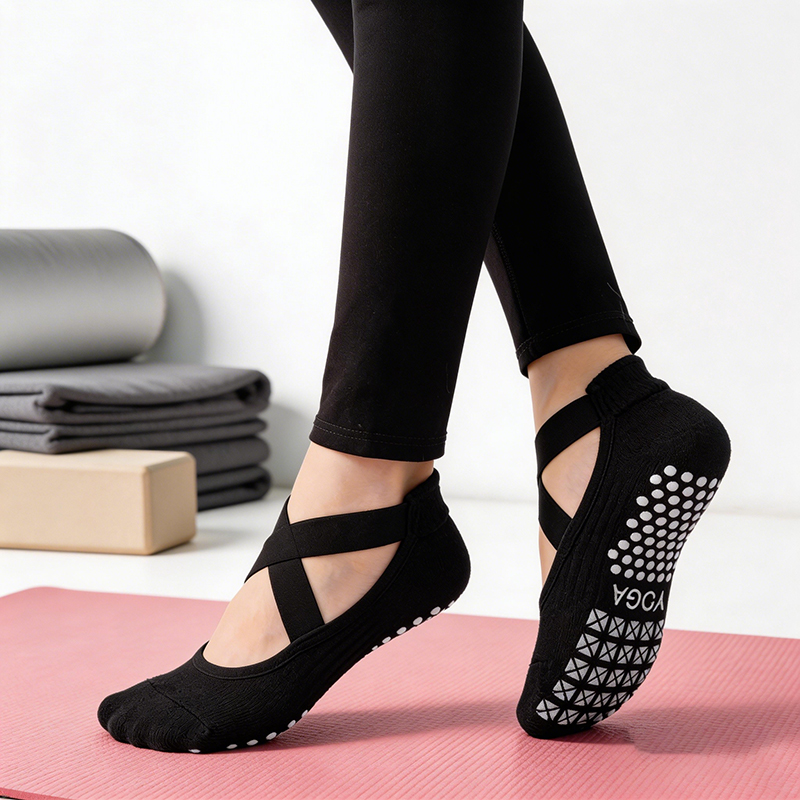 Medical Tape - Calcetines de yoga antideslizantes para mujer,