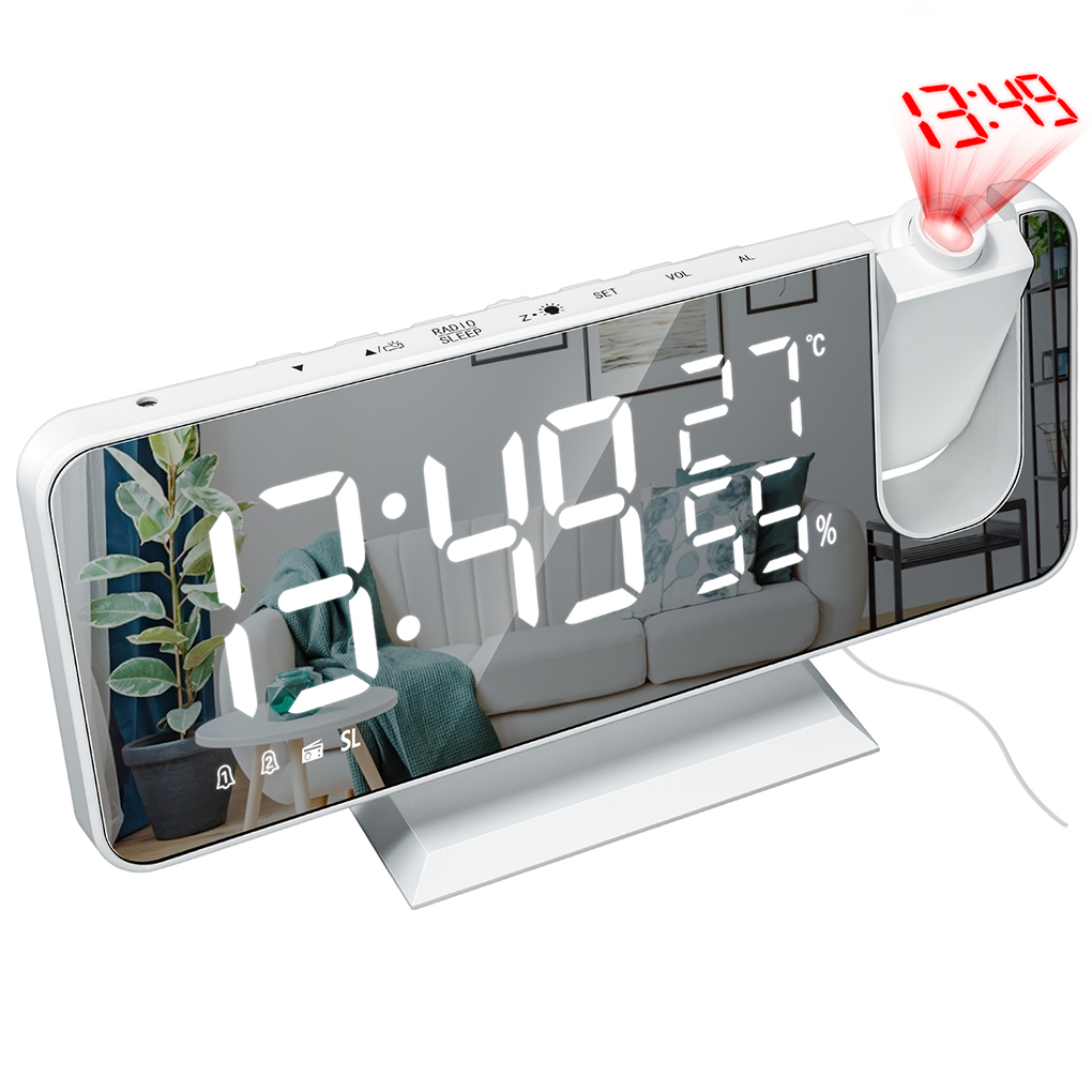 Thermometer Digital - Reloj digital con termómetro, higrómetro, proyector