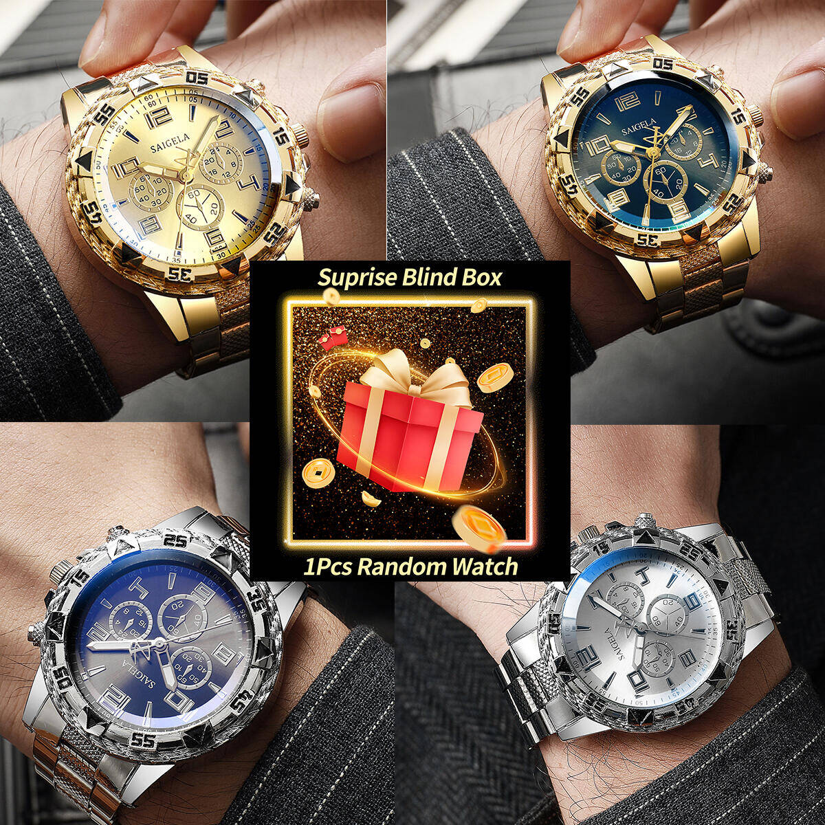 Bandage - Reloj misterioso sorpresa para Hombre, caja